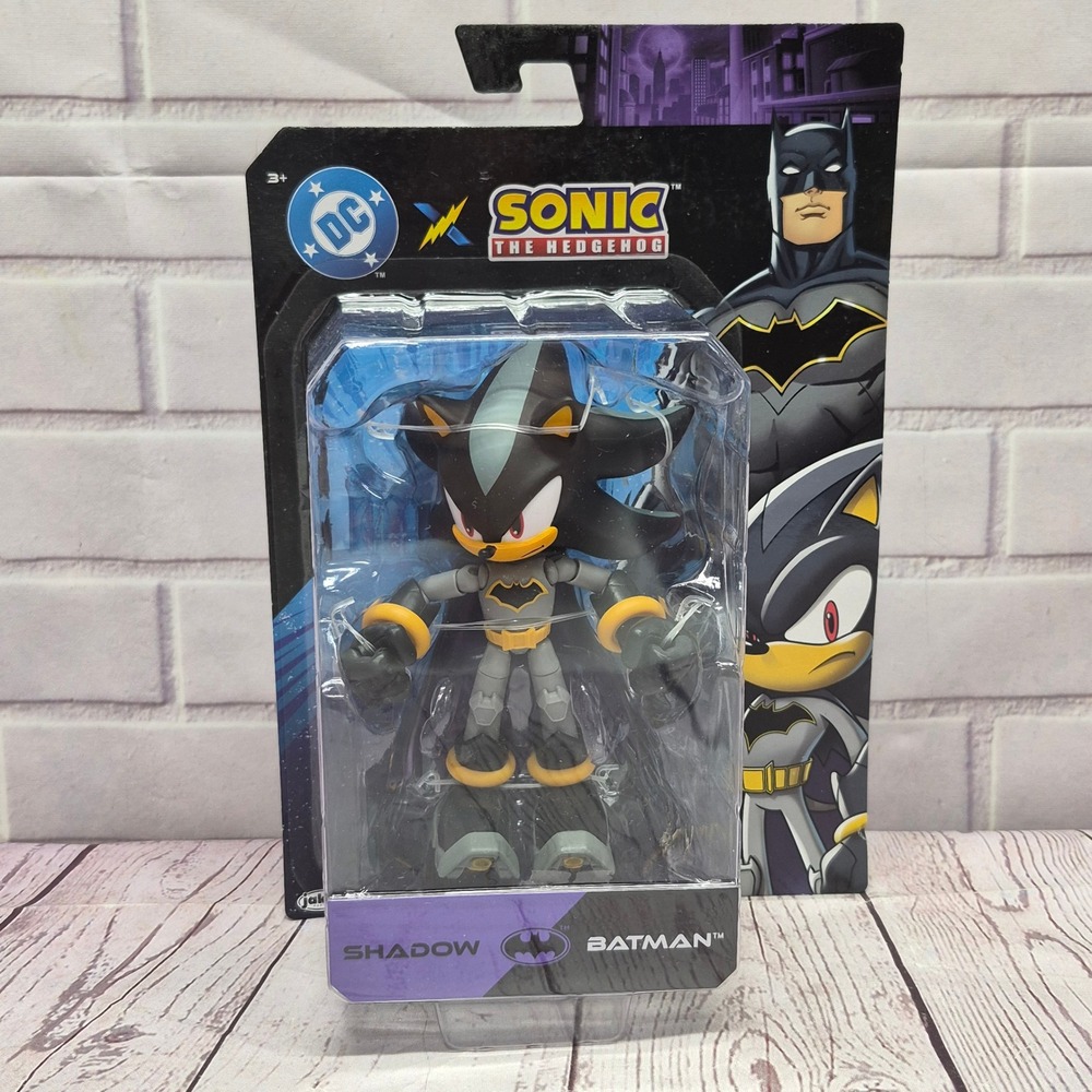 Jakks Pacific DC x Sonic the Hedgehog Shadow as Batman Action Figure‎ 5 inch NEW